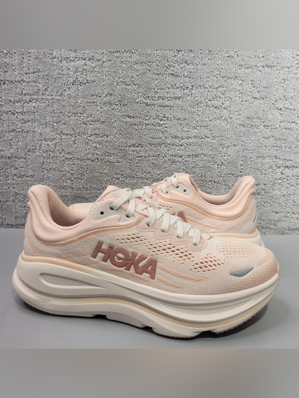 Hoka One One Bondi 9 Wide Women's Size US 8D Rose Latte Athletic Sneakers. - Picture 6 of 12